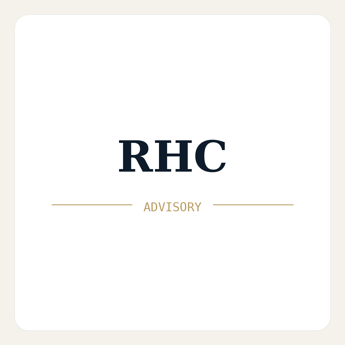 RHC Advisory tile